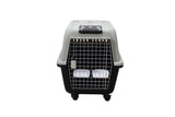 YES4PETS XL Plastic Kennels Pet Carrier Dog Cat Cage Crate With Handle and Removable Wheel Black V278-HKX-0005-BLACK