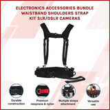 Electronics Accessories Bundle Waistband Shoulders Strap Kit SLR/DSLR Cameras V63-842381