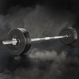 Everfit 48kg Barbell Set Weight Plates Bar Lifting Bench 168cm FIT-K-BB-SET-40KG