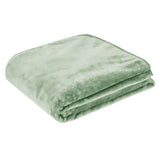 J.Elliot Home 450gsm Solid Faux Mink Blanket Sage V442-IDC-BLANKET-SOLIDFAUX-SAGE-QS