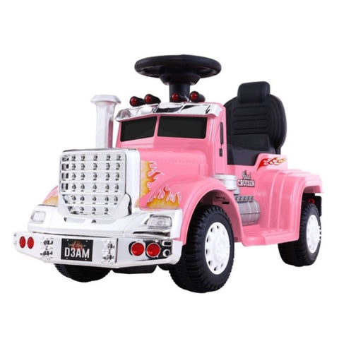 Rigo Kids Electric Ride On Car Truck Motorcycle Motorbike Toy Cars 6V Pink RCAR-TRUCK-25W-PK