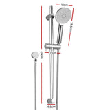 Handheld Shower Head Wall Holder 4.7'' High Pressure Adjustable 3 Modes Chrome SHOWER-A5-RO-SI