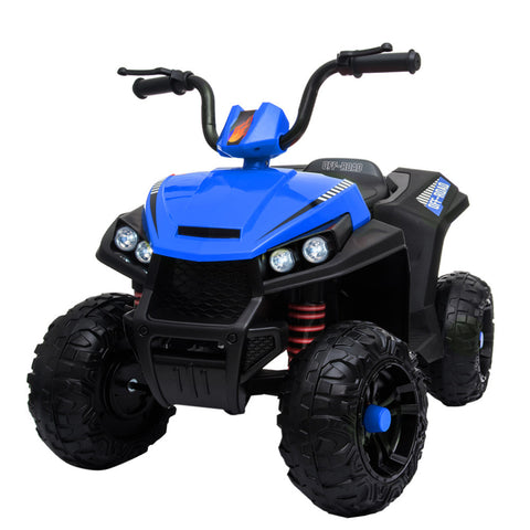 ROVO KIDS Electric Ride On ATV Quad Bike Battery Powered, Black and Blue V219-TOYROTRV1KBB