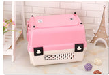 YES4PETS Portable Plastic Dog Cat Pet Pets Carrier Travel Cage With Tray-Pink V278-BP275-CARRIER-L-PINK