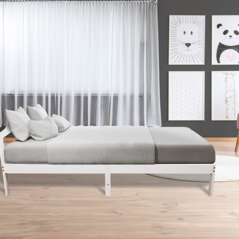 Natural Wooden Bed Frame Home Furniture 843131