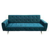 Ava Tufted Velvet Sofa Bed by Sarantino - Green SOFA-6001-VEL-GN