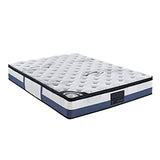 Double Mattress Latex Pillow Top Pocket Spring Foam Medium Firm Bed V43-MAT-LPTN-D