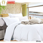 Ramesses Bamboo Cotton Quilt Cover Set White Queen V442-KIT-QUILTCS-BAMBOOCOTTON-WHITE-QS