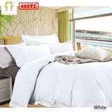 Ramesses Bamboo Cotton Quilt Cover Set White Queen V442-KIT-QUILTCS-BAMBOOCOTTON-WHITE-QS