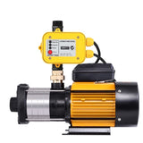 Giantz Garden Water Pump High Pressure 2000W Multi Stage Tank Rain Irrigation Yellow PUMP-ST5-SS-OG-YEL