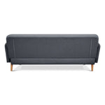 Brianna 3 Seater Sofa Bed Fabric Uplholstered Lounge Couch - Dark Grey V315-VOL-FRA-13