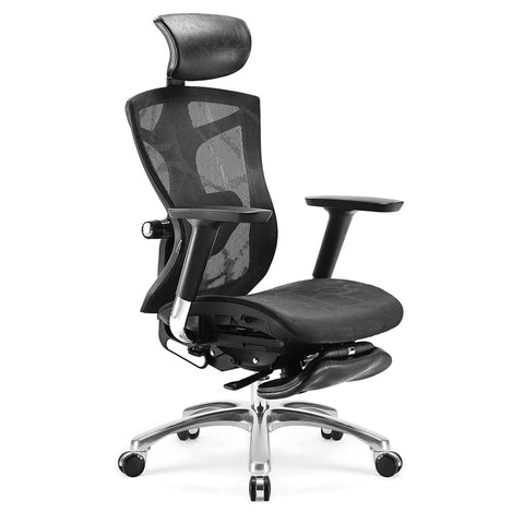 Sihoo Ergonomic Office Chair V1 4D Adjustable High-Back Breathable With Footrest And Lumbar Support V255-SIHOO-V1-009-BK