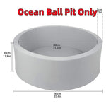 90x30cm Soft Ocean Ball Toy Kids Baby Ocean Ball Play Soft Paddling Foam Pool V201-EBA9032DG-200AU