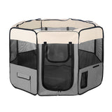 YES4PETS Medium Grey Pet Dog Cat Dogs Puppy Rabbit Tent Soft Playpen V278-SP4858_GREY