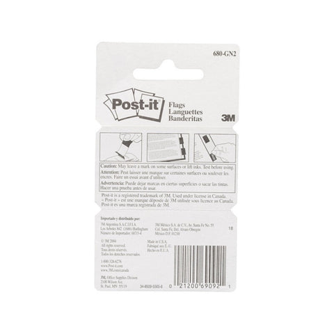 POST-IT Flag 680-GN2 Green Pack of 2 Box of 6 V177-D-PI70071206034