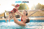 AURELAQUA Pool Cover 400 Micron 11x6.2m Solar Blanket Swimming Thermal Blue V219-SWPCOVAURA16B