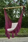 Deluxe Extra Large Mexican Hammock Chair in Outdoor Cotton Colour Maroon V97-DHSCHMAROON