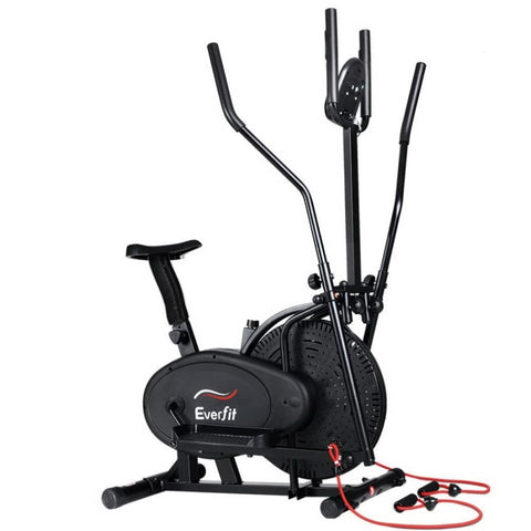 Everfit Exercise Bike 5 in 1 Elliptical Cross Trainer Home Gym Indoor Cardio EB-F-ELLI-02-5IN-BK