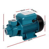 Giantz Peripheral Water Pump Garden Boiler Car Wash Electric Irrigation QB60 PUMP-QB60