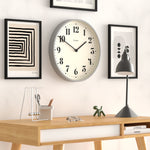 Newgate Number Two Wall Clock Matte Posh Grey V398-NGNUMTWO240PGY