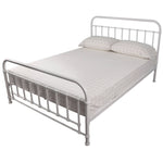 Metallica Double Bed Size Metal Frame Platform Mattress Base - White V315-VOB-AKIR-05