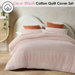 Vintage Design Homewares Luca Blush Cotton Quilt Cover Set King V442-HIN-QUILTCS-LUCA-BLUSH-KI