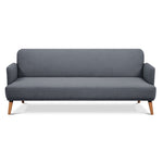 Brianna 3 Seater Sofa Bed Fabric Uplholstered Lounge Couch - Dark Grey V315-VOL-FRA-13