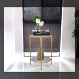 Interior Ave - Alba Gold Side Table V355-IA-ST6-MG