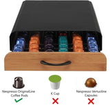 CARLA HOME Coffee Pods Holder Storage Drawer Compatible with 60 Nespresso Pods for Kitchen Storage & V178-36057