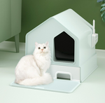 Petwiz Enclosed Cat Litter Box House – Green V378-PWCLB-GR