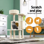 i.Pet Cat Tree 90cm Scratching Post Tower Scratcher Wood Condo House Bed Trees PET-CAT-APS014-BE
