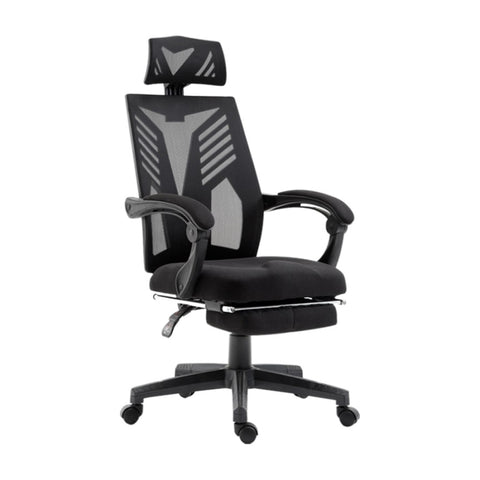 Artiss Mesh Office Chair Recliner Black OCHAIR-H-878-ABK