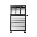 Giantz 14 Drawer Tool Box Cabinet Chest Mechanic Garage Storage Trolley Grey TB-14DR-CH-RO-BKGY