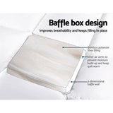 Giselle Bedding Mattress Topper Pillowtop Bamboo Double TOPPER-BAM-D