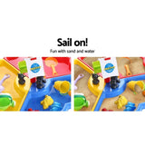 Keezi Kids Sandpit Pretend Play Set Outdoor Sand Water Table Beach Toy PLAY-MAST-BU