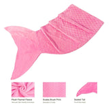 Mermaid Tail Pink Soft Blanket Throw V442-IDC-THROW-MERMAIDTAIL-PINK-RE
