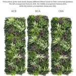 YES4HOMES 3 Artificial Plant Wall Grass Panels Vertical Garden Foliage Tile Fence 50X50 CM V278-CCGK002-ABC-THALLO