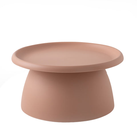 Artiss Coffee Table Round 71CM Plastic Pink AI-PP-CT-L-PK