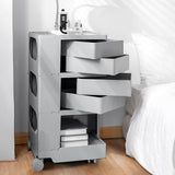 ArtissIn Storage Trolley Bedside Table 5 Tier Cart Boby Replica Grey AI-PP-TROLLEY-L-GY