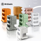 ArtissIn Storage Trolley Bedside Table 5 Tier Cart Boby Replica Grey AI-PP-TROLLEY-L-GY