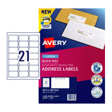 AV Lsr Lbl QP L7160 21Up Pk20 AV952000