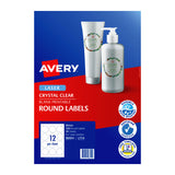 AV Lbl 12Up 60mm Clr Rd Pk10 AV980022