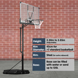 Kahuna Height-Adjustable Basketball Portable Hoop for Kids and Adults BBS-ZY-022