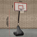 Kahuna Portable Basketball Ring Stand w/ Adjustable Height Ball Holder BBS-ZY-029