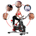 Powertrain IS-500 Heavy-Duty Exercise Spin Bike Electroplated - Silver BKE-D20-SL