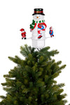 Christmas Tree Topper Snowman w/ Projected Images Lights Snow & Music 112_BLU006