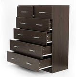 Tallboy Dresser 6 Chest of Drawers Cabinet 85 x 39.5 x 105 - Brown CBT-085-040-105-BW