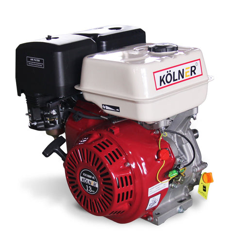 Kolner 13hp 25.4mm Horizontal Key Shaft Q Type Petrol Engine - Recoil Start ENG-HP-KX188F-R