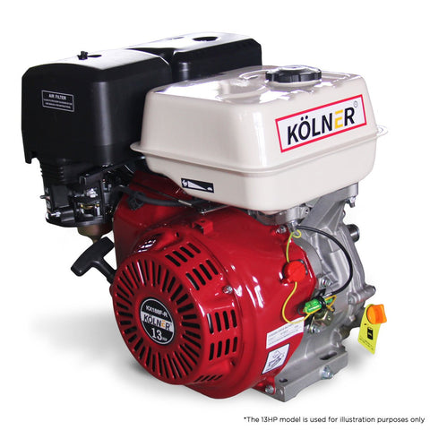 Kolner 16hp 25.4mm Horizontal Key Shaft Q Type Petrol Engine - Recoil Start ENG-HP-KX190F-R