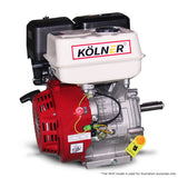Kolner 16hp 25.4mm Horizontal Key Shaft Q Type Petrol Engine - Recoil Start ENG-HP-KX190F-R
